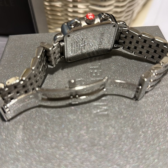 MICHELE Ladies Deco Mother of Pearl Dial Chronograph Stainless Steel - Picture 8 of 14